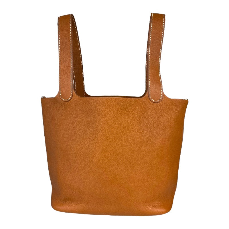 エルメス HERMES ピコタンロックMM Y刻印 ゴールド/SV金具 バレニアフォーブル レディース ハンドバッグ