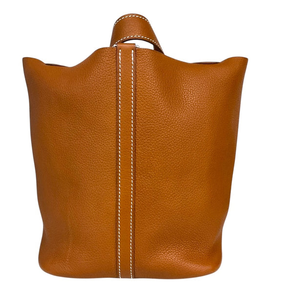 エルメス HERMES ピコタンロックMM Y刻印 ゴールド/SV金具 バレニアフォーブル レディース ハンドバッグ