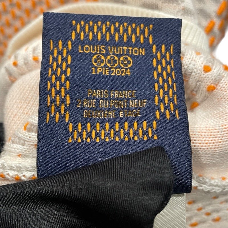ルイ・ヴィトン LOUIS VUITTON ダミエ柄ニットセーター HQN81W オレンジ コットン メンズ セーター