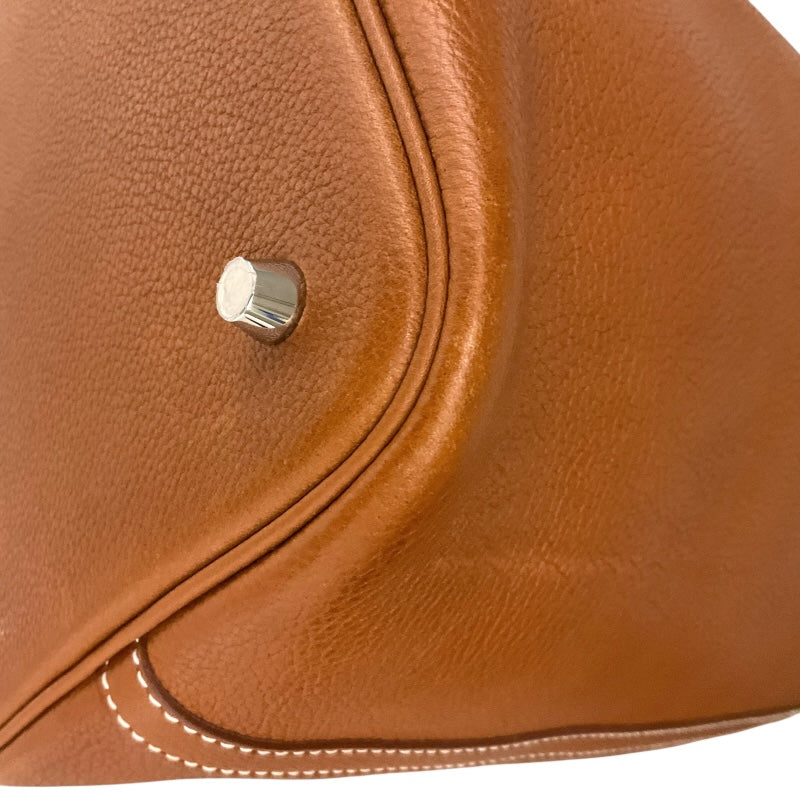 エルメス HERMES ピコタンロックMM Y刻印 ゴールド/SV金具 バレニアフォーブル レディース ハンドバッグ