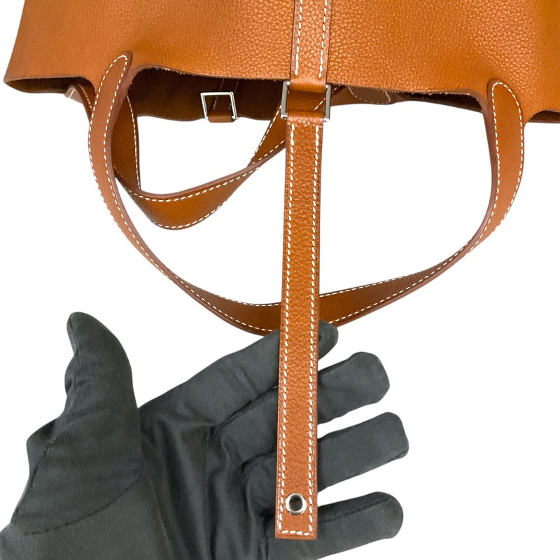 エルメス HERMES ピコタンロックMM Y刻印 ゴールド/SV金具 バレニアフォーブル レディース ハンドバッグ