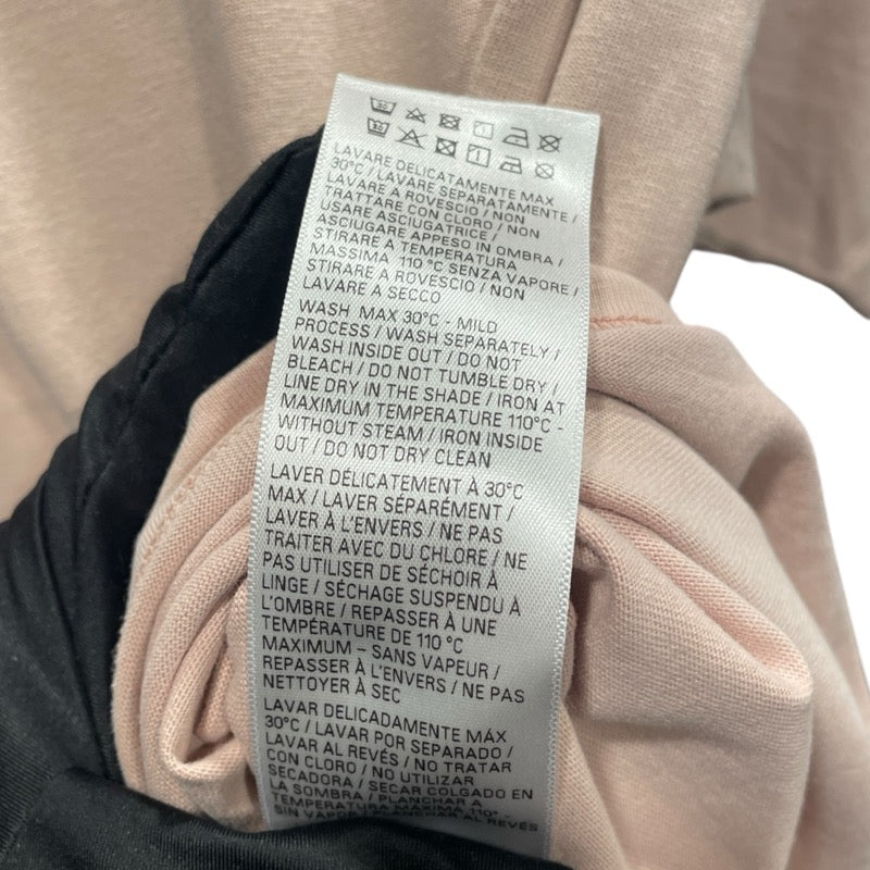 バレンシアガ BALENCIAGA ロゴ刺繍半袖Tシャツ 764235 ピンク コットン メンズ 半袖Ｔシャツ