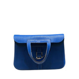 エルメス HERMES アルザン31 X ブルーイドラ　SV金具 トリヨン レディース ハンドバッグ