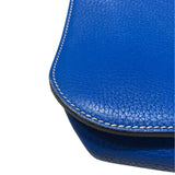 エルメス HERMES アルザン31 X ブルーイドラ　SV金具 トリヨン レディース ハンドバッグ
