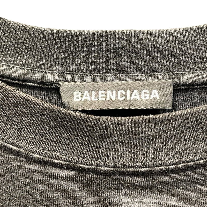 バレンシアガ BALENCIAGA SPEED HUNTERSプリント半袖Tシャツ ブラック コットン メンズ 半袖Ｔシャツ