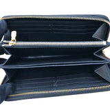 ルイ・ヴィトン LOUIS VUITTON ジッピーウォレット　クッサン M81510 ブラック/ゴールド金具 モノグラム・エンボス レディース 長財布