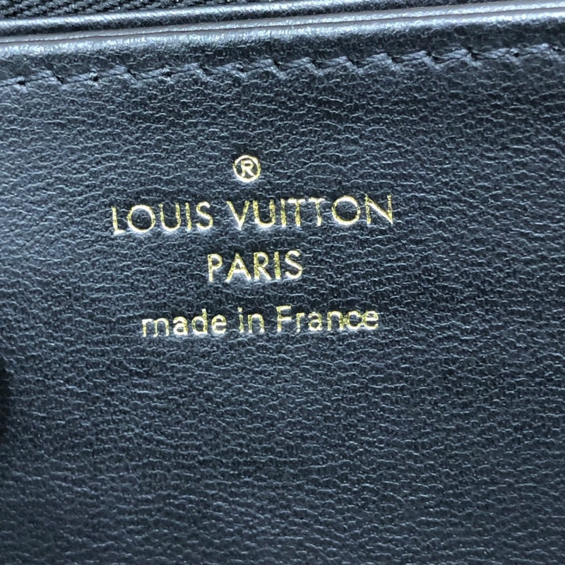 ルイ・ヴィトン LOUIS VUITTON ジッピーウォレット　クッサン M81510 ブラック/ゴールド金具 モノグラム・エンボス レディース 長財布