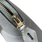 エルメス HERMES ボリード31 □Q刻 ブルーラン×シルバー金具 エプソン レディース ハンドバッグ