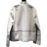 エルメス HERMES レザージャケット ホワイト レザー レディース その他アウター