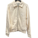 クリスチャン・ディオール Christian Dior ロゴ刺繍スウェットブルゾン 243J432A0802 クリーム コットン メンズ ブルゾン