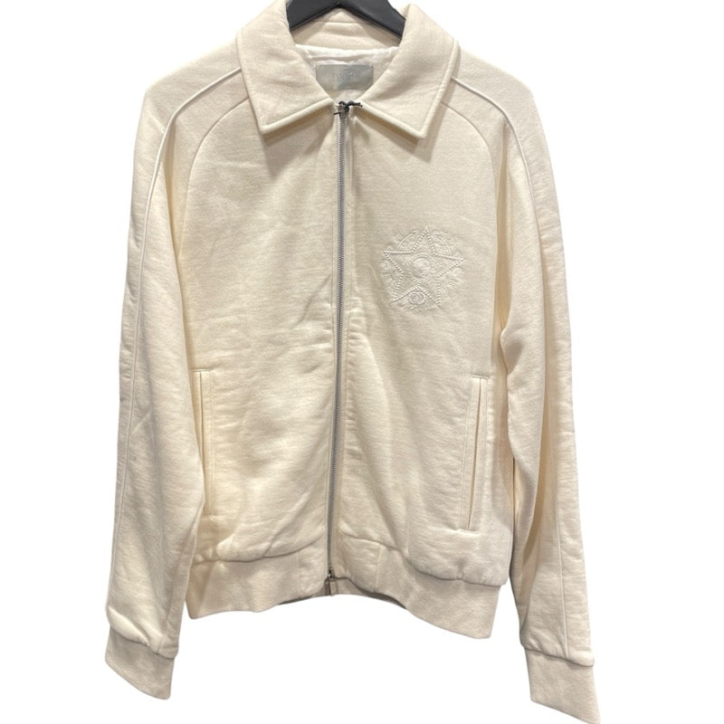 クリスチャン・ディオール Christian Dior ロゴ刺繍スウェットブルゾン 243J432A0802 クリーム コットン メンズ ブルゾン
