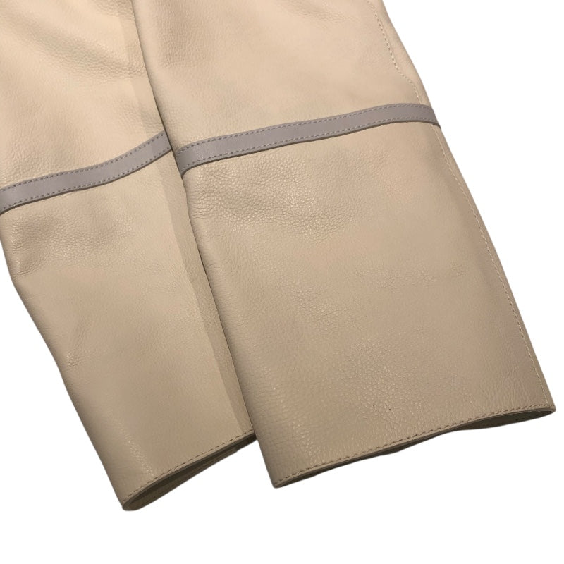 エルメス HERMES レザージャケット ホワイト レザー レディース その他アウター