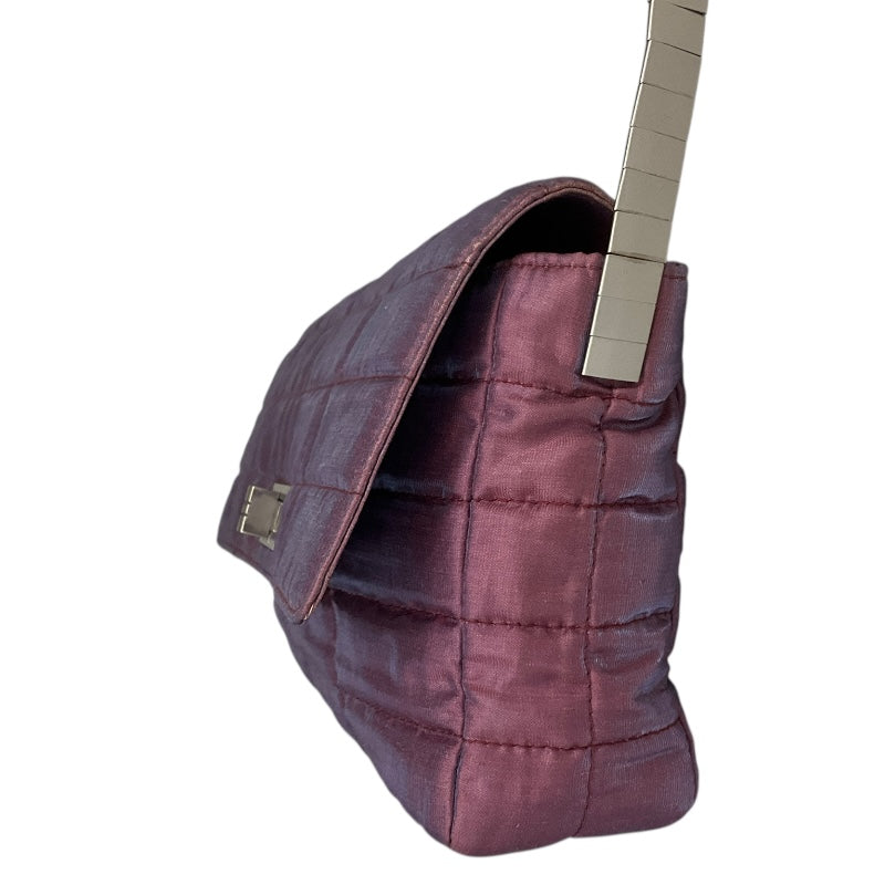 シャネル CHANEL チョコバーショルダーバッグ パープル ナイロン レディース ショルダーバッグ