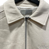 クリスチャン・ディオール Christian Dior ロゴ刺繍スウェットブルゾン 243J432A0802 クリーム コットン メンズ ブルゾン
