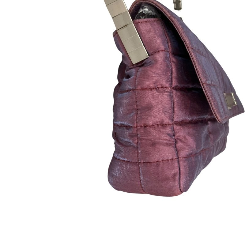 シャネル CHANEL チョコバーショルダーバッグ パープル ナイロン レディース ショルダーバッグ