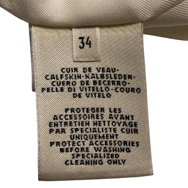 エルメス HERMES レザージャケット ホワイト レザー レディース その他アウター