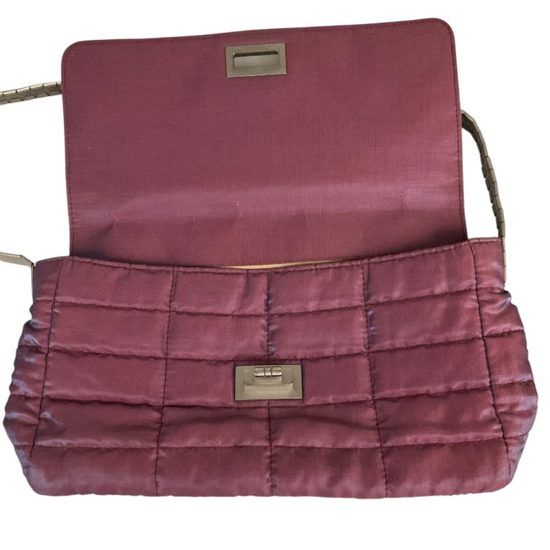 シャネル CHANEL チョコバーショルダーバッグ パープル ナイロン レディース ショルダーバッグ