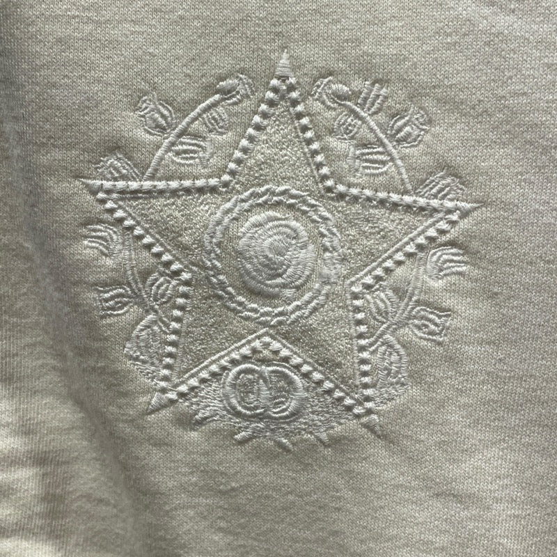 クリスチャン・ディオール Christian Dior ロゴ刺繍スウェットブルゾン 243J432A0802 クリーム コットン メンズ ブルゾン
