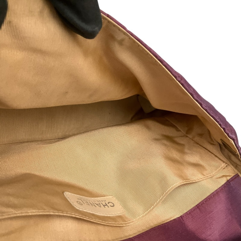 シャネル CHANEL チョコバーショルダーバッグ パープル ナイロン レディース ショルダーバッグ