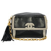 シャネル CHANEL ココマーク フリンジ ショルダーバッグ ブラック ラムスキン レディース ショルダーバッグ
