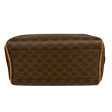 セリーヌ CELINE マカダムミニボストンバッグ ブラウン PVC レディース ハンドバッグ