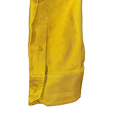 フェンディ FENDI マイクロロゴ総柄長袖シャツ FS0808 イエロー シルク メンズ 長袖シャツ