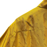 フェンディ FENDI マイクロロゴ総柄長袖シャツ FS0808 イエロー シルク メンズ 長袖シャツ