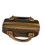 セリーヌ CELINE マカダムミニボストンバッグ ブラウン PVC レディース ハンドバッグ