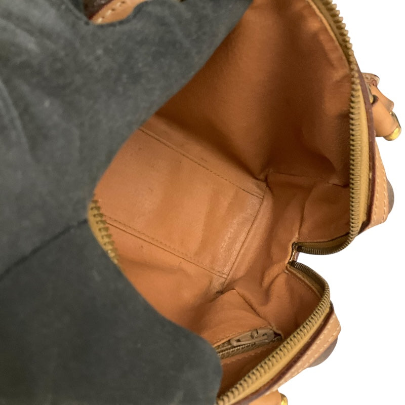 セリーヌ CELINE マカダムミニボストンバッグ ブラウン PVC レディース ハンドバッグ