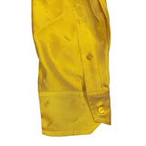 フェンディ FENDI マイクロロゴ総柄長袖シャツ FS0808 イエロー シルク メンズ 長袖シャツ