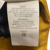 フェンディ FENDI マイクロロゴ総柄長袖シャツ FS0808 イエロー シルク メンズ 長袖シャツ