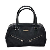 グッチ GUCCI GGキャンバス ハンドバッグ 0000852 ブラック GGキャンバス レディース ハンドバッグ