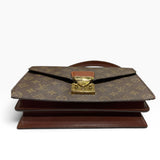 ルイ・ヴィトン LOUIS VUITTON コンコルド M51190 ブラウン モノグラムキャンバス レディース ハンドバッグ