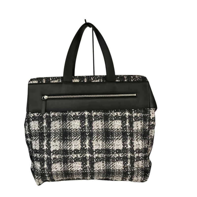 シャネル CHANEL ツイードプリントトートバッグ A66446 ブラック ナイロン レディース トートバッグ