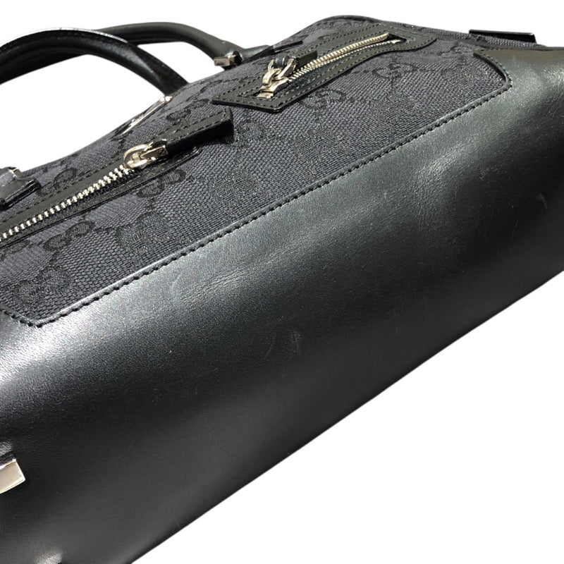 グッチ GUCCI GGキャンバス ハンドバッグ 0000852 ブラック GGキャンバス レディース ハンドバッグ