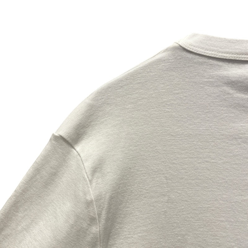 プラダ PRADA トライアングルロゴTシャツ UJN824 ホワイト コットン メンズ 半袖Ｔシャツ