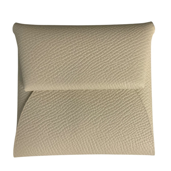 エルメス HERMES バスティア W刻印 ホワイト エプソン レディース コインケース