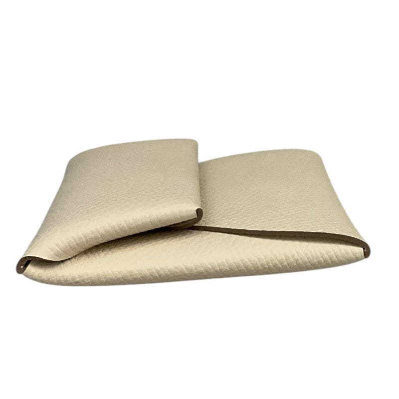 エルメス HERMES バスティア W刻印 ホワイト エプソン レディース コインケース