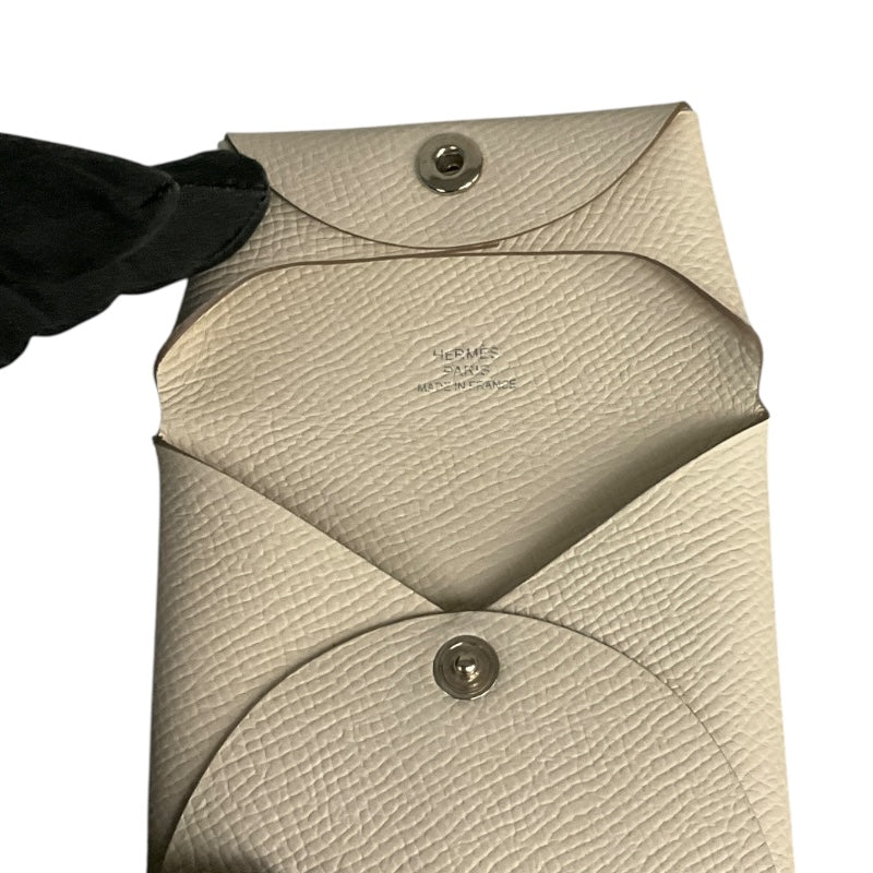 エルメス HERMES バスティア W刻印 クレ エプソン レディース コインケース