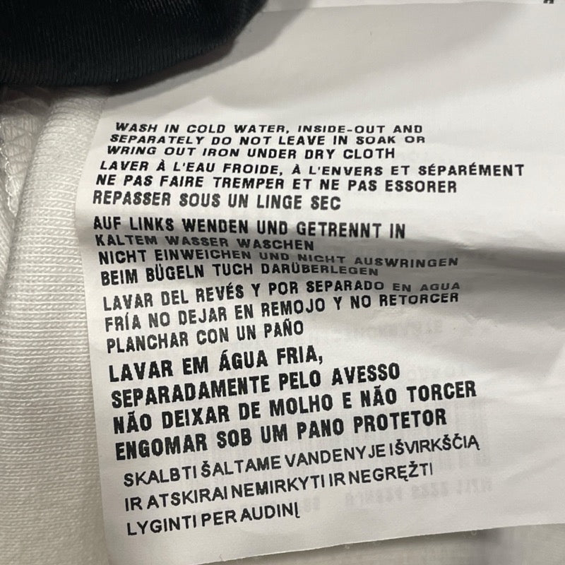 プラダ PRADA トライアングルロゴTシャツ UJN824 ホワイト コットン メンズ 半袖Ｔシャツ