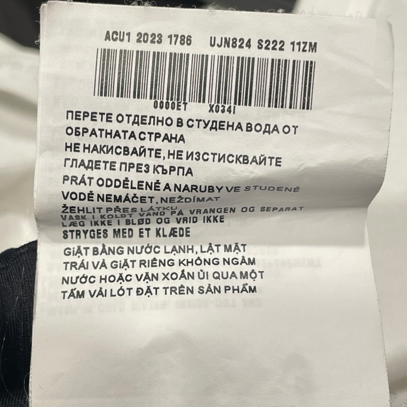 プラダ PRADA トライアングルロゴTシャツ UJN824 ホワイト コットン メンズ 半袖Ｔシャツ