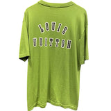 ルイ・ヴィトン LOUIS VUITTON ドッグロゴ半袖ニットシャツ HSN14W グリーン コットン メンズ 半袖シャツ