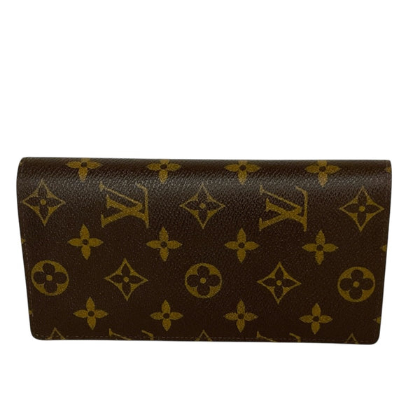 ルイ・ヴィトン LOUIS VUITTON ポルトフォイユ・ブラザ M66540 ブラウン PVCコーティングキャンバス モノグラム レディース 長財布