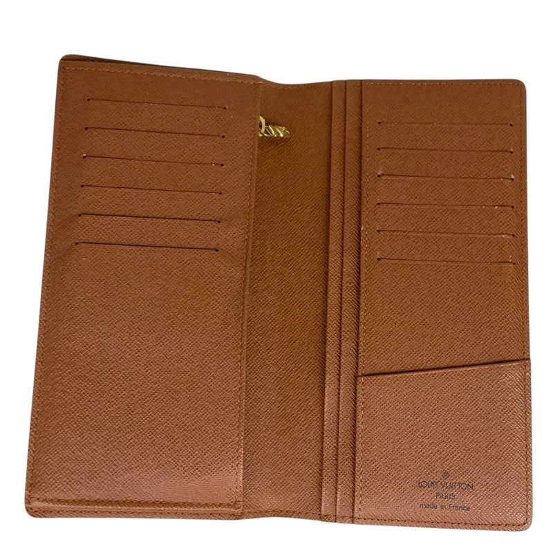 ルイ・ヴィトン LOUIS VUITTON ポルトフォイユ・ブラザ M66540 ブラウン PVCコーティングキャンバス モノグラム レディース 長財布