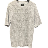 フェンディ FENDI FF総柄テリーコットンTシャツ FY0936 ブルー コットン メンズ 半袖Ｔシャツ