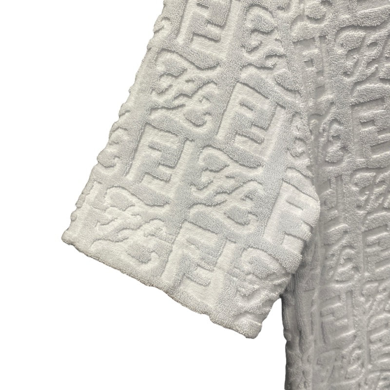 フェンディ FENDI FF総柄テリーコットンTシャツ FY0936 ブルー コットン メンズ 半袖Ｔシャツ