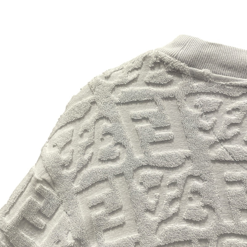 フェンディ FENDI FF総柄テリーコットンTシャツ FY0936 ブルー コットン メンズ 半袖Ｔシャツ