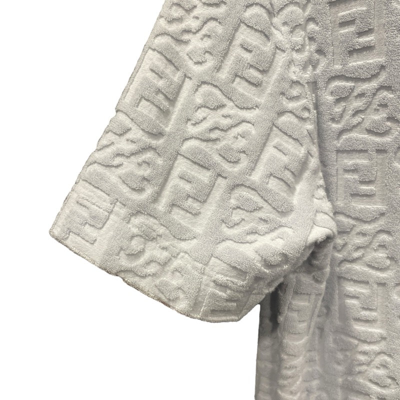 フェンディ FENDI FF総柄テリーコットンTシャツ FY0936 ブルー コットン メンズ 半袖Ｔシャツ