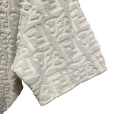 フェンディ FENDI FF総柄テリーコットンTシャツ FY0936 ブルー コットン メンズ 半袖Ｔシャツ