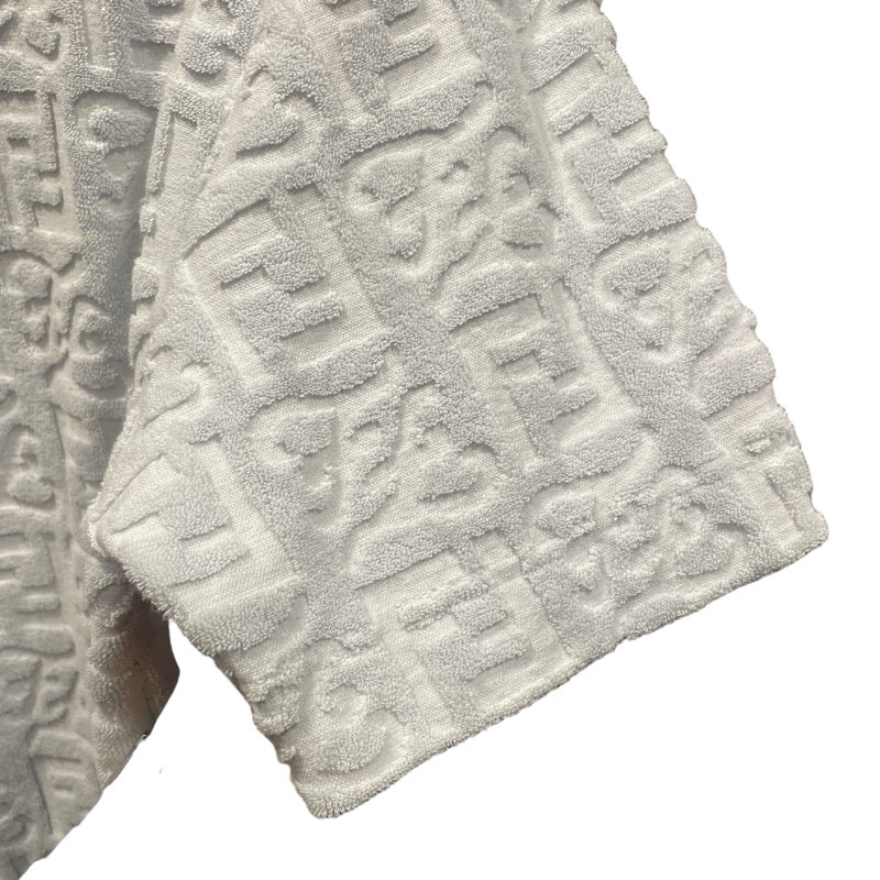 フェンディ FENDI FF総柄テリーコットンTシャツ FY0936 ブルー コットン メンズ 半袖Ｔシャツ